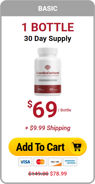 CardioDefend one bottle