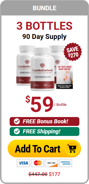 CardioDefend three bottles order